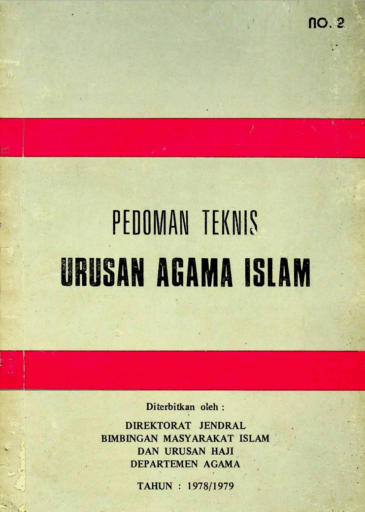 Pedoman Teknis Urusan Agama Islam